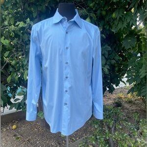 Alfani men's "slim fit" long-sleeve dress shirt - size 17-17 ½; 34-35
